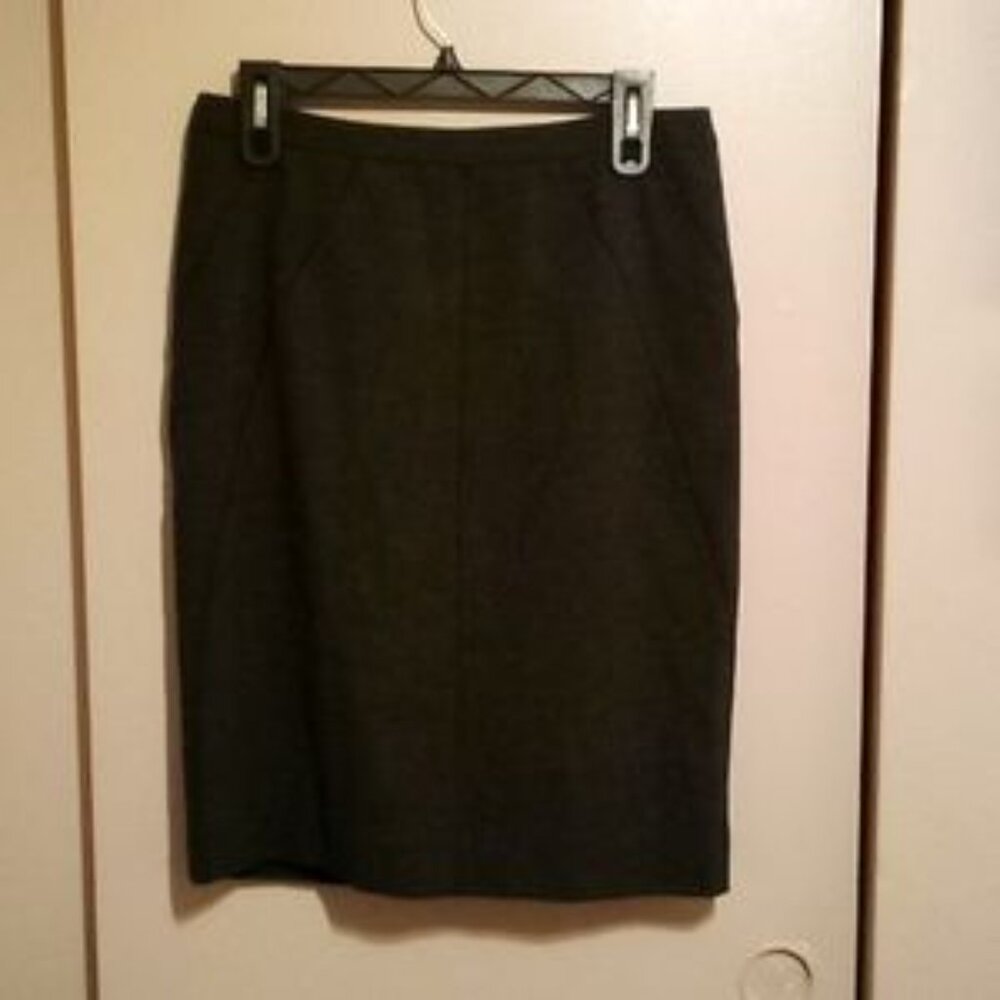 Gray lined pencil skirt size 4 - Picture 6 of 6